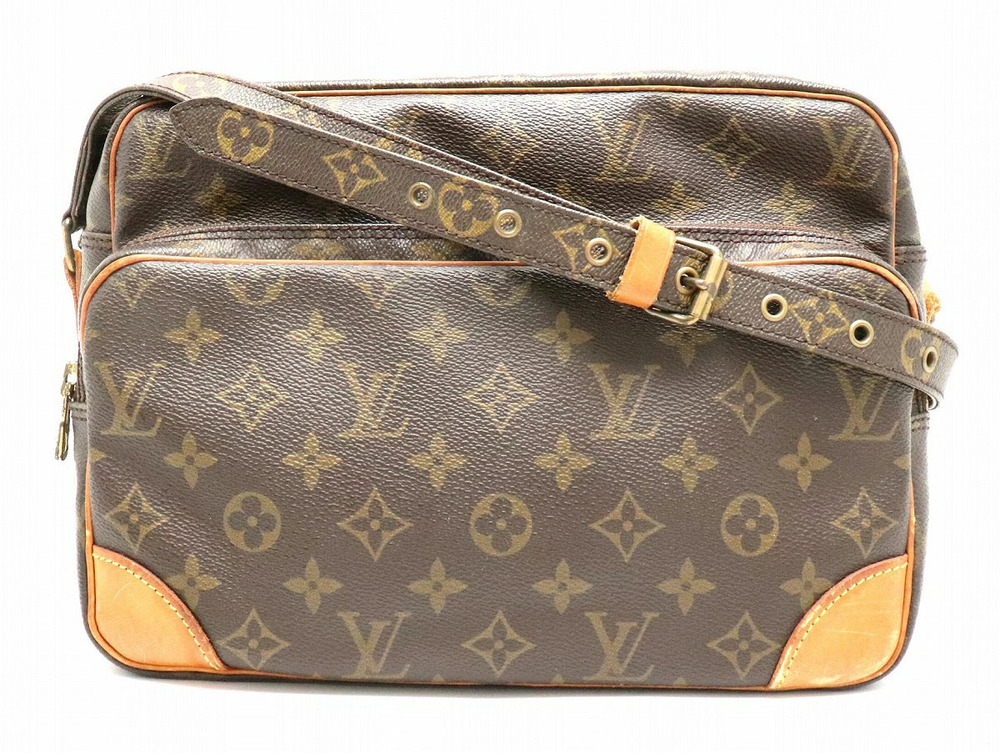 Louis Vuitton Monogram Nile Messenger Crossbody Bag Canvas Leather Brown